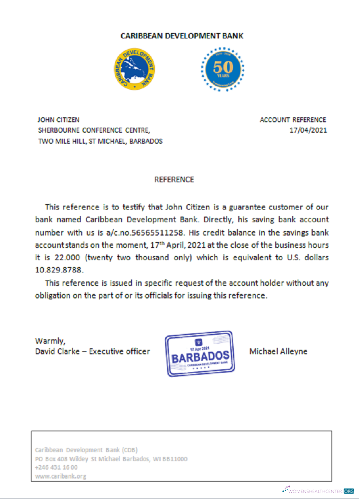 Download Barbados Caribbean Development Bank reference Photoshop template